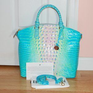 NWT Brahmin Large Duxbury Satchel Cotton Candy Ombre Melbourne